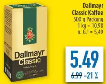 diska Dallmayr Classic Kaffee Angebot