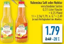 diska Valensina Saft oder Nektar Angebot