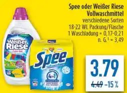 diska Spee oder Weißer Riese Vollwaschmittel Angebot