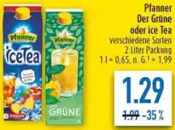 diska Pfanner Der Grüne oder ice Tea Angebot