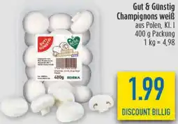 diska Gut & Günstig Champignons weiß Angebot