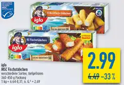 diska iglo MSC Fischstäbchen Angebot