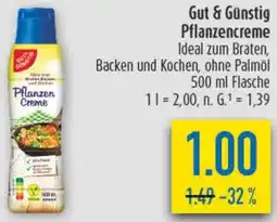 diska Gut & Günstig Pflanzencreme Angebot