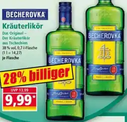 Norma BECHEROVKA Kräuterlikör Angebot