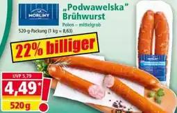 Norma MORLINY „Podwawelska" Brühwurst Angebot