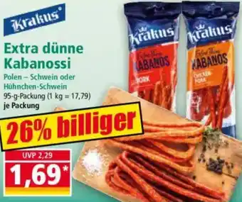 Norma Krakus Extra dünne Kabanossi Angebot