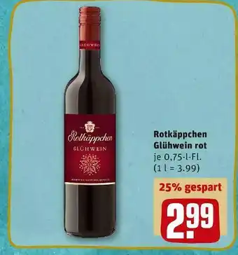 REWE Rotkäppchen glühwein rot Angebot