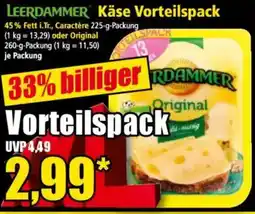 Norma LEERDAMMER Käse Vorteilspack Angebot