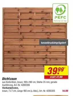 toom Baumarkt Dichtzaun Angebot