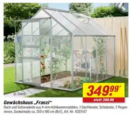 toom Baumarkt Gewächshaus,,Franzi" Angebot