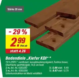 toom Baumarkt Bodendiele "Kiefer KDI" Angebot