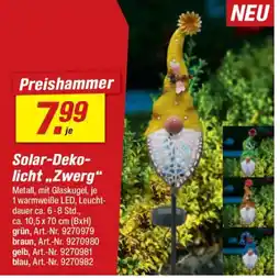 toom Baumarkt Solar-Dekolicht „Zwerg" Angebot