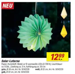 toom Baumarkt Solar-Laterne Angebot