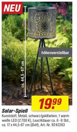 toom Baumarkt Solar-Spieß Angebot