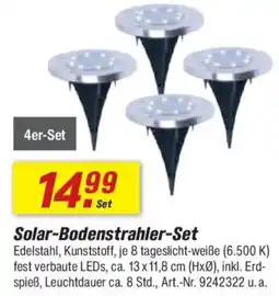 toom Baumarkt Solar-Bodenstrahler-Set 4er-Set Angebot