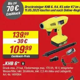 toom Baumarkt KARCHER Druckreiniger KHB 6 Angebot