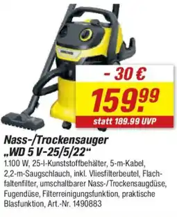 toom Baumarkt KARCHER Nass-/Trockensauger „WD 5 V-25/5/22" Angebot