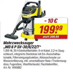 toom Baumarkt KARCHER Mehrzwecksauger ,,WD 6 P SV-30/6/22/T" Angebot