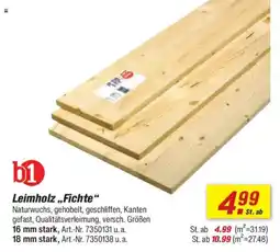 toom Baumarkt b1 Leimholz,,Fichte" Angebot