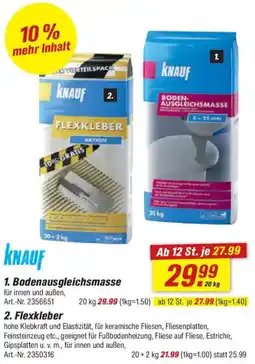 toom Baumarkt KNAUF 2. Flexkleber Angebot