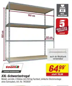 toom Baumarkt XXL-Schwerlastregal Angebot