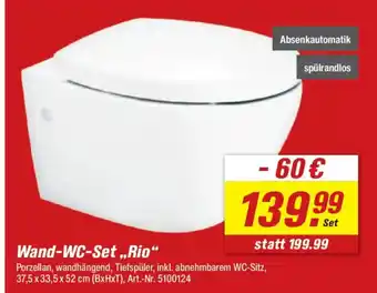 toom Baumarkt Wand-WC-Set „Rio“ Angebot