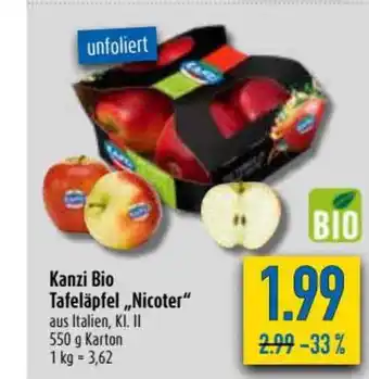 diska Kanizi Bio Tafeläpfel,, Nicoter" Angebot