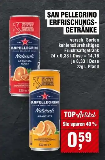 Handelshof SAN PELLEGRINO ERFRISCHUNGS- GETRÄNKE Angebot