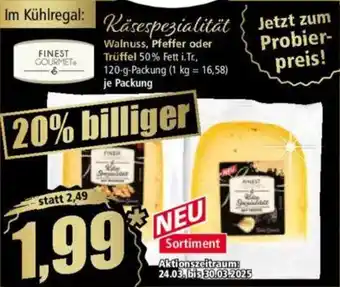 Norma FINEST GOURMET Käsespezialität Angebot