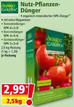 Norma FINEST GARDEN Nutz-Pflanzen Dünger Angebot