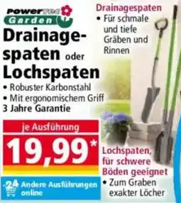 Norma Powertec Garden Drainagespaten oder Lochspaten Angebot