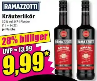 Norma RAMAZZOTTI Kräuterlikör Angebot