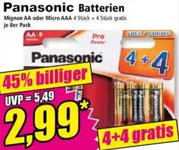 Norma Panasonic Batterien Angebot