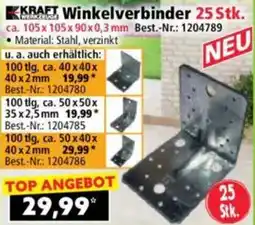 Norma KRAFT Werkzeuge Winkelverbinder 25 Stk. Angebot