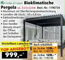 Norma Garten & Freizeit Bioklimatische Pergola Angebot