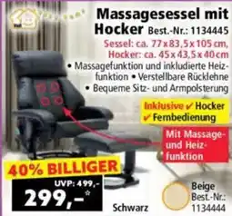 Norma Massagesessel mit Hocker Angebot