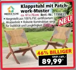 Norma Klappstuhl mit Patchwork-Muster Angebot