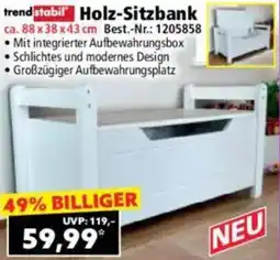 Norma trend stabil Holz-Sitzbank Angebot