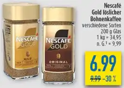 diska Nescafé Gold löslicher Bohnenkaffee Angebot