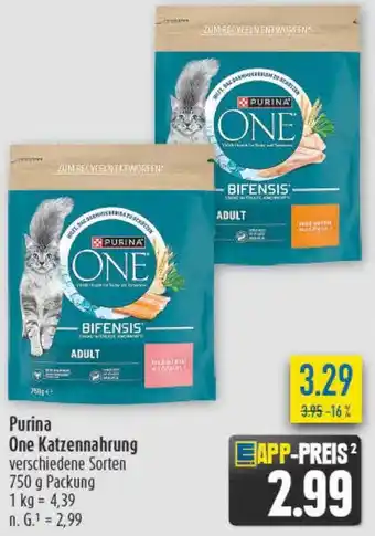 diska Purina One Katzennahrung Angebot