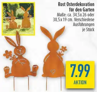 diska Rost Osterdekoration für den Garten Angebot