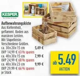 diska KESPER Aufbewahrungskiste Angebot