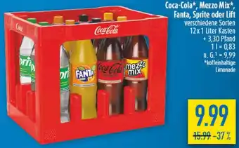 diska Coca-Cola, Mezzo Mix, Fanta, Sprite oder Lift Angebot