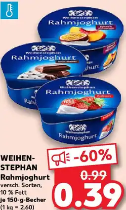 Kaufland WEIHENSTEPHAN Rahmjoghurt Angebot