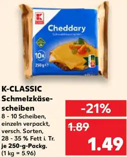 Kaufland K-CLASSIC Schmelzkäsescheiben Angebot