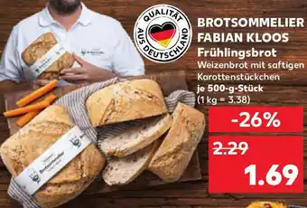 Kaufland BROTSOMMELIER FABIAN KLOOS Frühlingsbrot Angebot