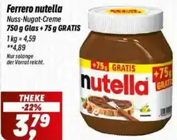 Simmel Ferrero nutella Angebot