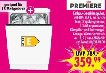 Möbel Boss PREMIERE Einbau-Geschirrspüler Angebot