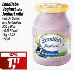 Simmel Landliebe Joghurt oder Joghurt mild Angebot