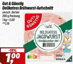 Simmel Gut & Günstig Delikatess Brühwurst-Aufschnitt Angebot